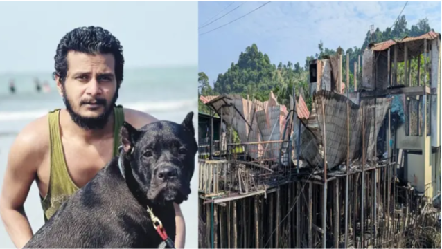 টুপটুপ রিসোর্টে আগুন: পোষা কুকুর-বিড়াল নিয়ে বেরিয়ে যান কর্মীরা